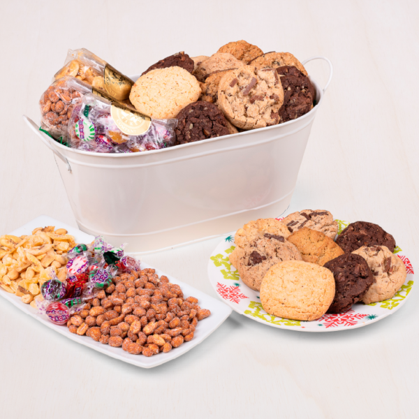 White Metal Cookie Basket