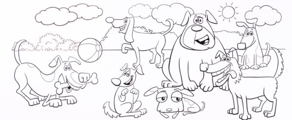 Ready to Color Cookie Gift - Dog Park - Image 2