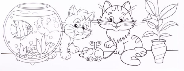 Ready to Color Cookie Gift - Playful Kittens - Image 2